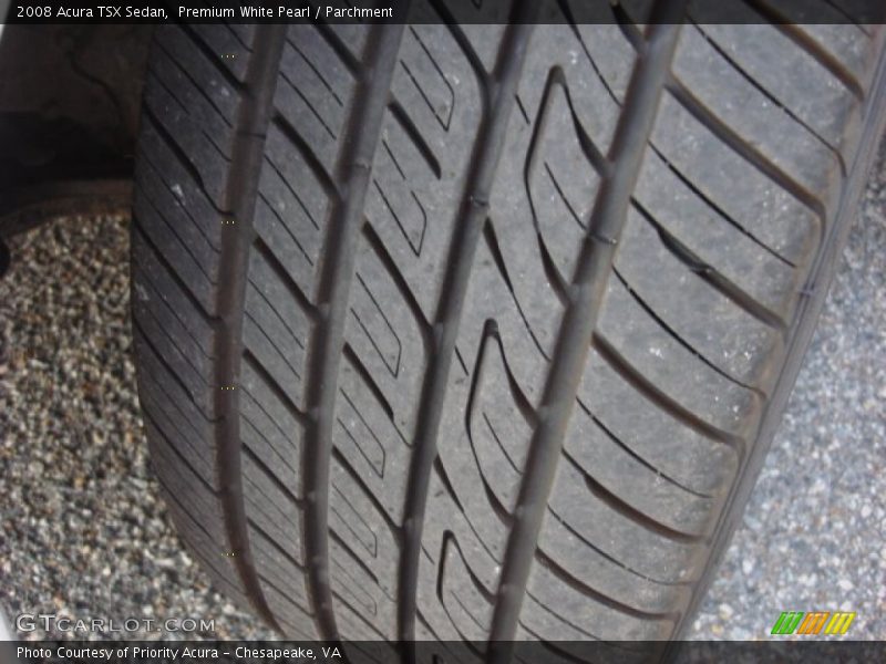 Premium White Pearl / Parchment 2008 Acura TSX Sedan