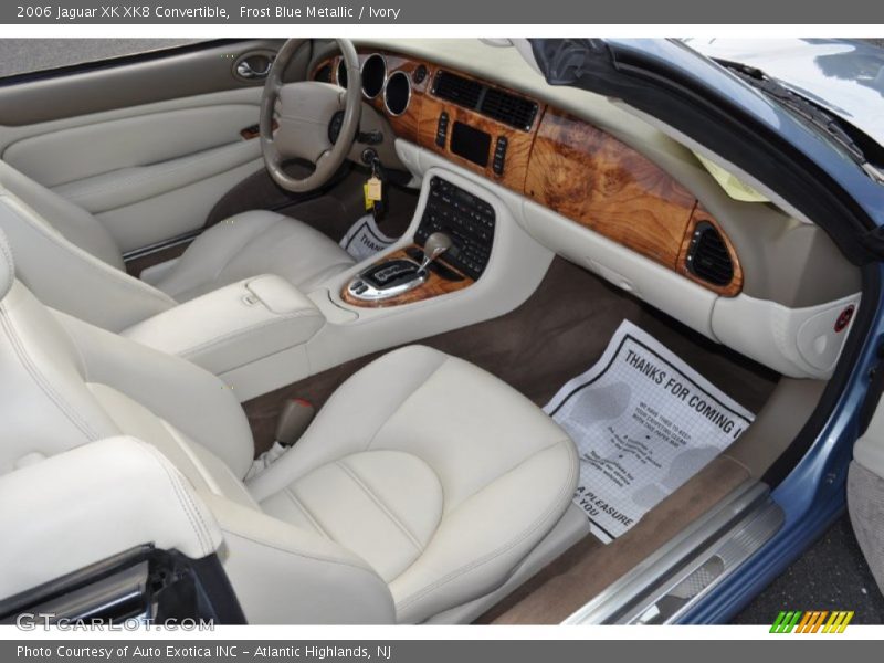 Frost Blue Metallic / Ivory 2006 Jaguar XK XK8 Convertible