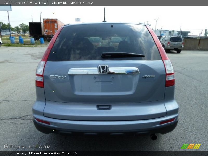 Glacier Blue Metallic / Gray 2011 Honda CR-V EX-L 4WD
