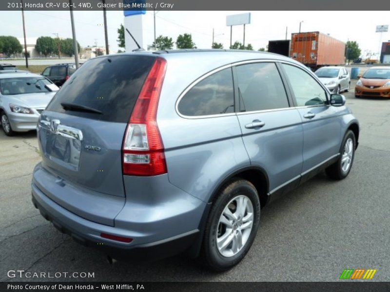 Glacier Blue Metallic / Gray 2011 Honda CR-V EX-L 4WD