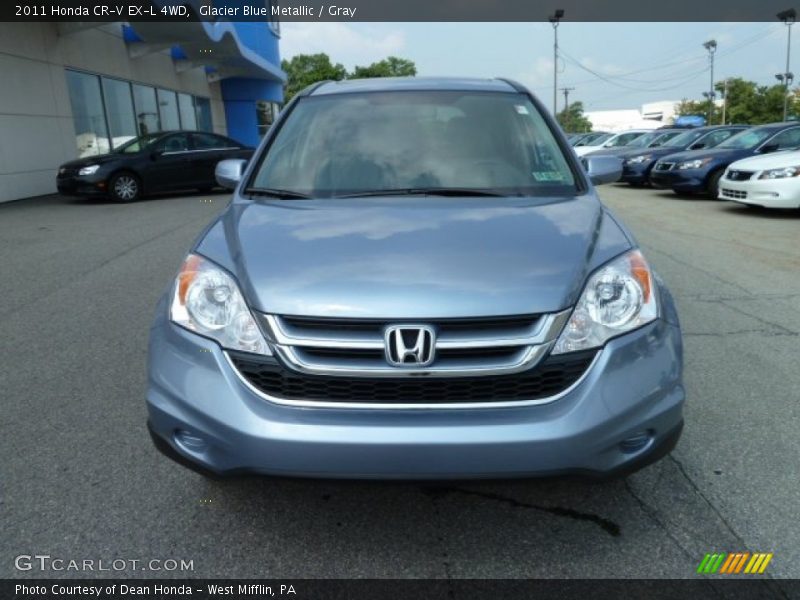 Glacier Blue Metallic / Gray 2011 Honda CR-V EX-L 4WD