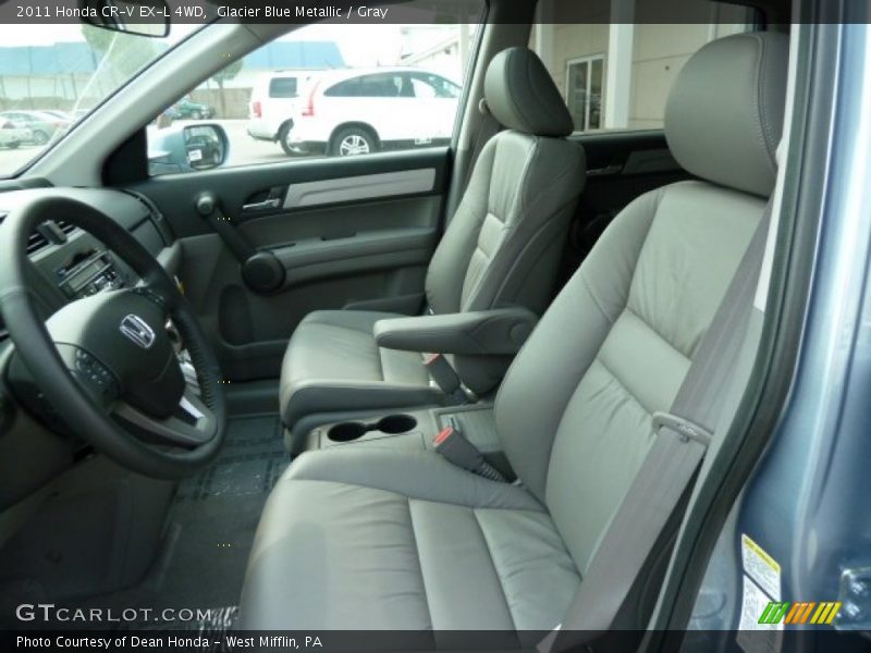 Glacier Blue Metallic / Gray 2011 Honda CR-V EX-L 4WD