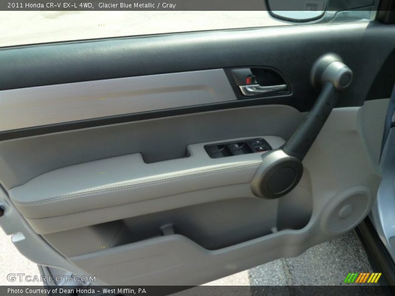 Glacier Blue Metallic / Gray 2011 Honda CR-V EX-L 4WD