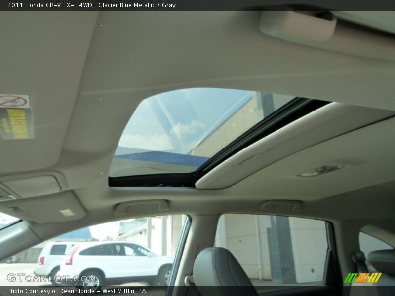 Glacier Blue Metallic / Gray 2011 Honda CR-V EX-L 4WD