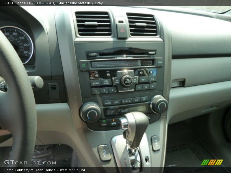 Glacier Blue Metallic / Gray 2011 Honda CR-V EX-L 4WD