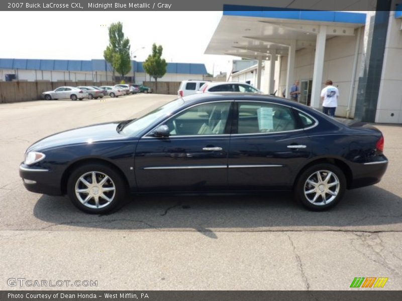 Midnight Blue Metallic / Gray 2007 Buick LaCrosse CXL