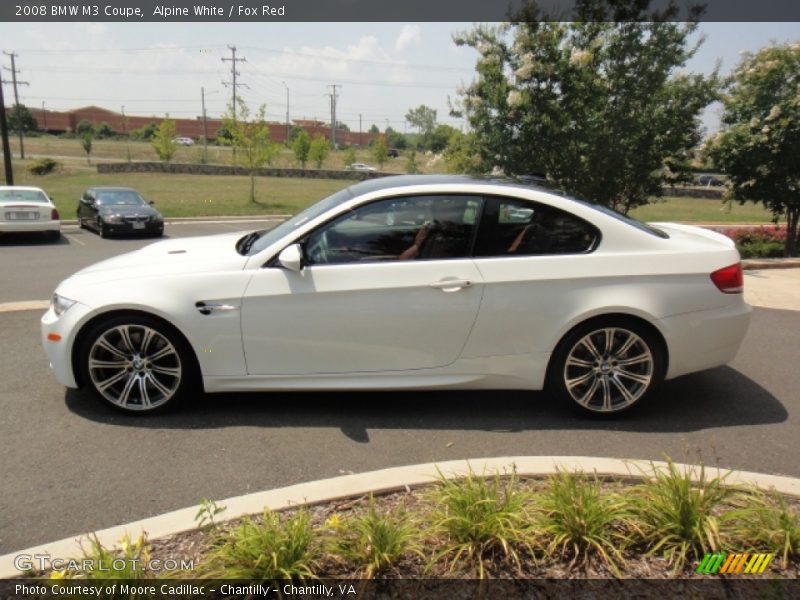 Alpine White / Fox Red 2008 BMW M3 Coupe