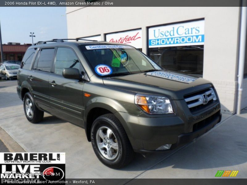 Amazon Green Metallic / Olive 2006 Honda Pilot EX-L 4WD