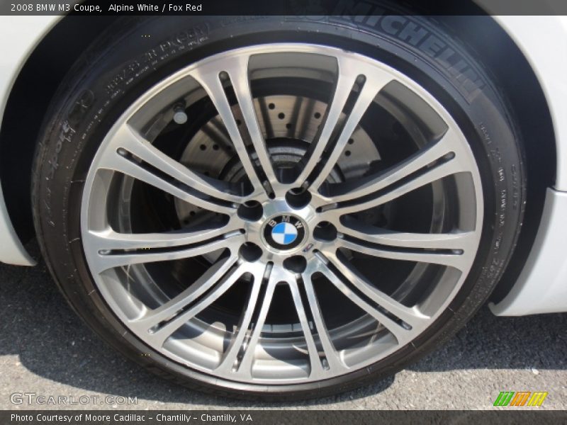 Alpine White / Fox Red 2008 BMW M3 Coupe
