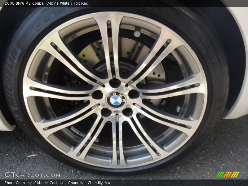 Alpine White / Fox Red 2008 BMW M3 Coupe