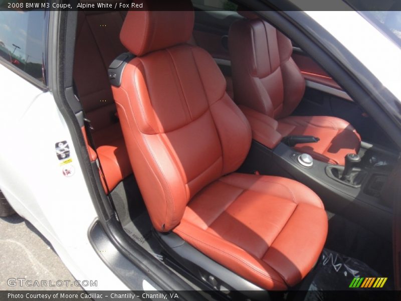 Alpine White / Fox Red 2008 BMW M3 Coupe