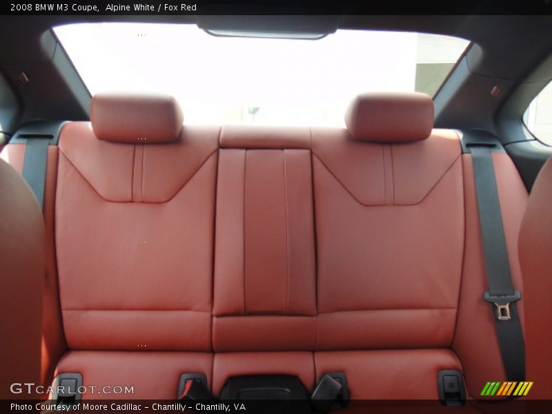 Alpine White / Fox Red 2008 BMW M3 Coupe