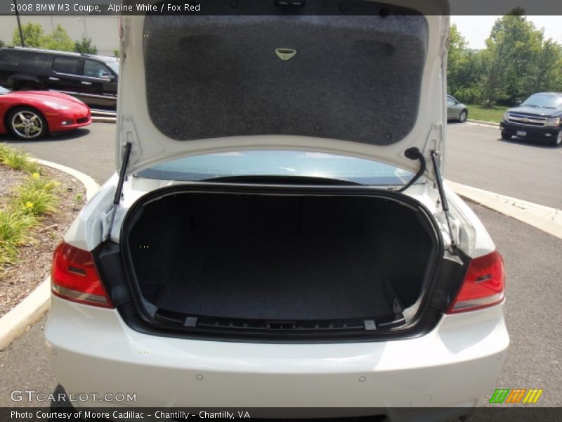 Alpine White / Fox Red 2008 BMW M3 Coupe