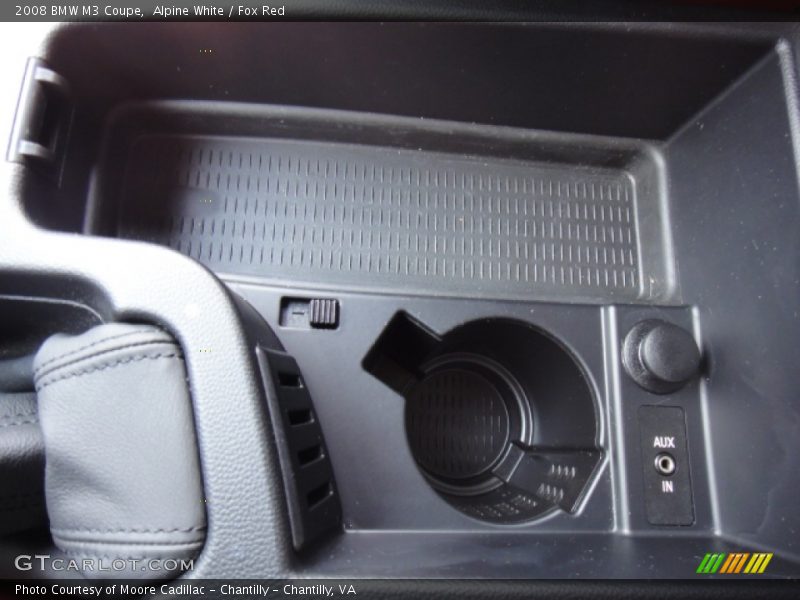 Alpine White / Fox Red 2008 BMW M3 Coupe