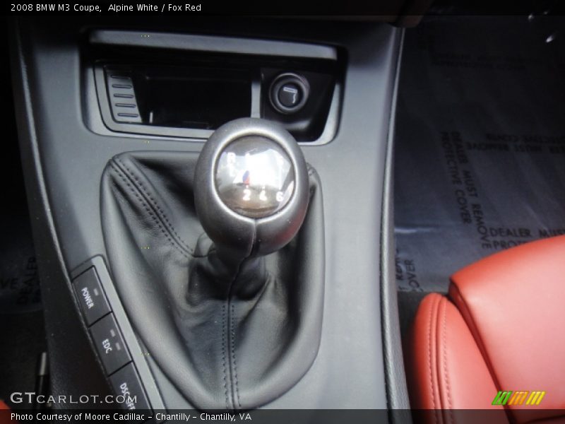 Alpine White / Fox Red 2008 BMW M3 Coupe