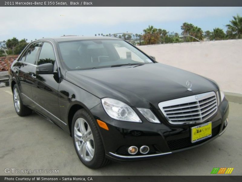 Black / Black 2011 Mercedes-Benz E 350 Sedan