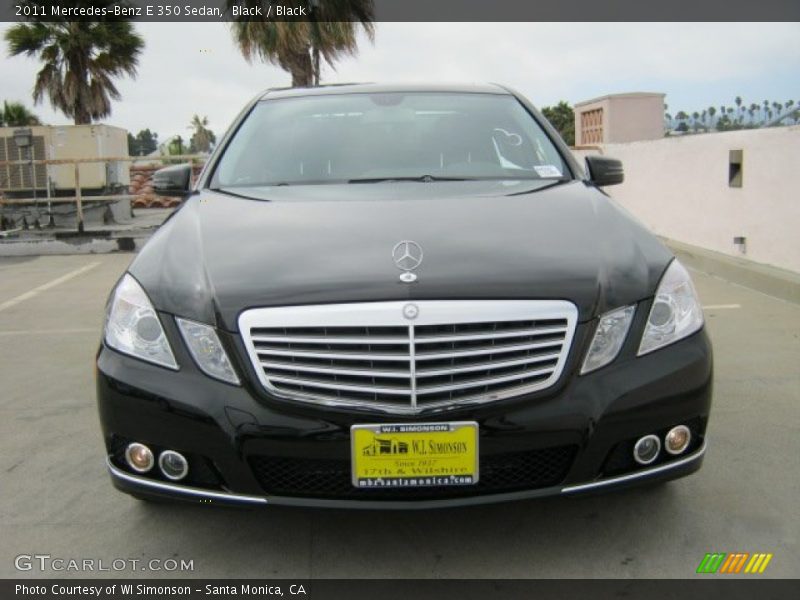 Black / Black 2011 Mercedes-Benz E 350 Sedan