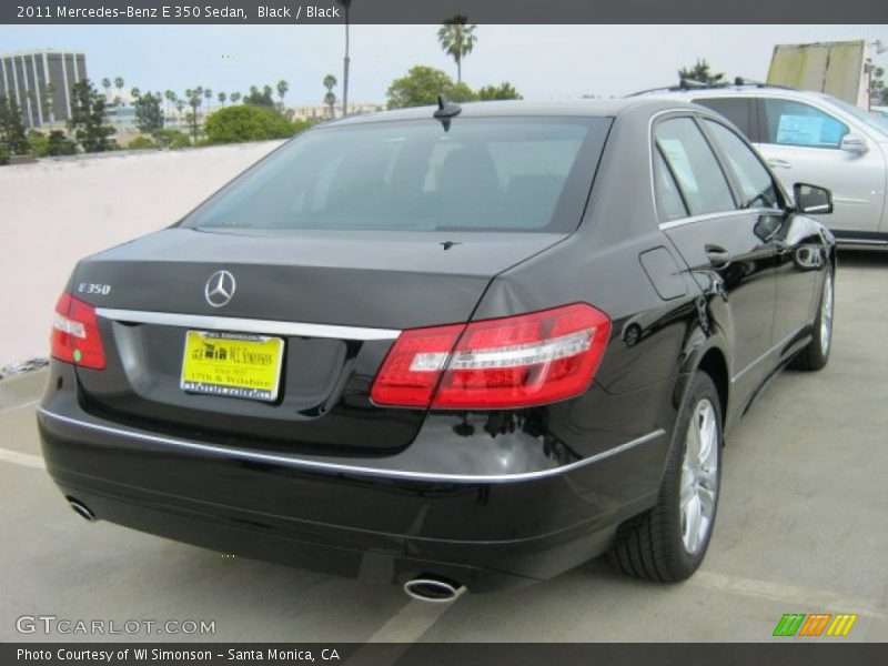 Black / Black 2011 Mercedes-Benz E 350 Sedan