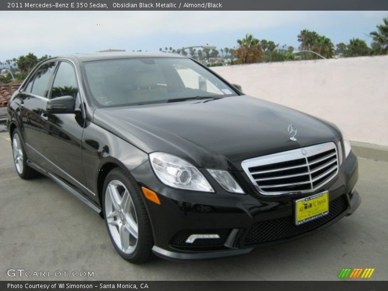 Obsidian Black Metallic / Almond/Black 2011 Mercedes-Benz E 350 Sedan