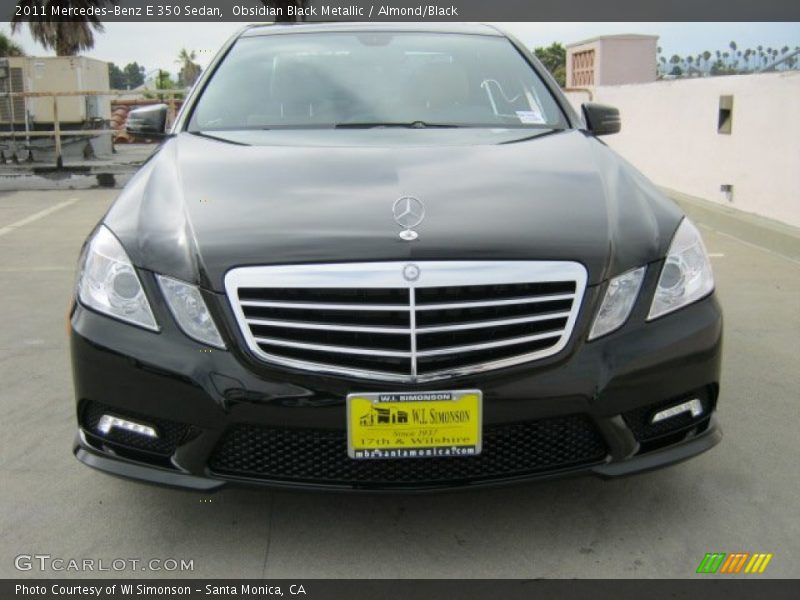 Obsidian Black Metallic / Almond/Black 2011 Mercedes-Benz E 350 Sedan