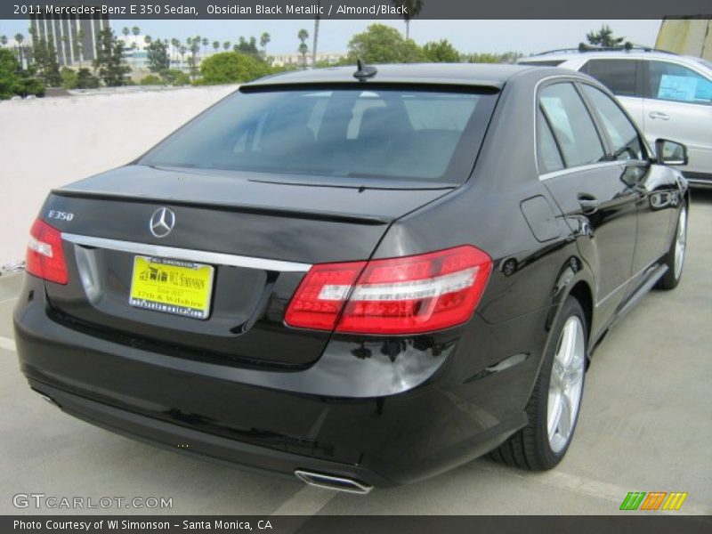 Obsidian Black Metallic / Almond/Black 2011 Mercedes-Benz E 350 Sedan