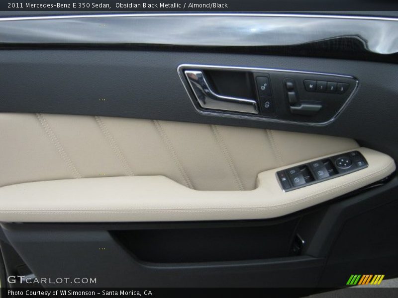 Obsidian Black Metallic / Almond/Black 2011 Mercedes-Benz E 350 Sedan