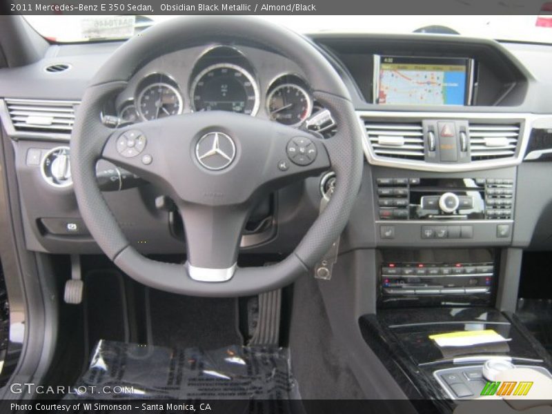 Obsidian Black Metallic / Almond/Black 2011 Mercedes-Benz E 350 Sedan