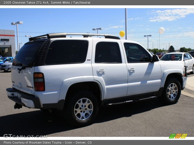 Summit White / Tan/Neutral 2005 Chevrolet Tahoe Z71 4x4