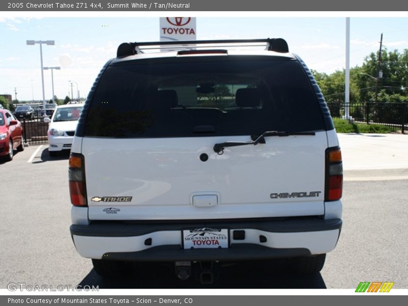 Summit White / Tan/Neutral 2005 Chevrolet Tahoe Z71 4x4