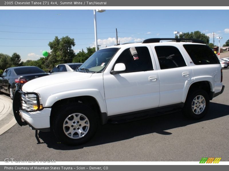 Summit White / Tan/Neutral 2005 Chevrolet Tahoe Z71 4x4