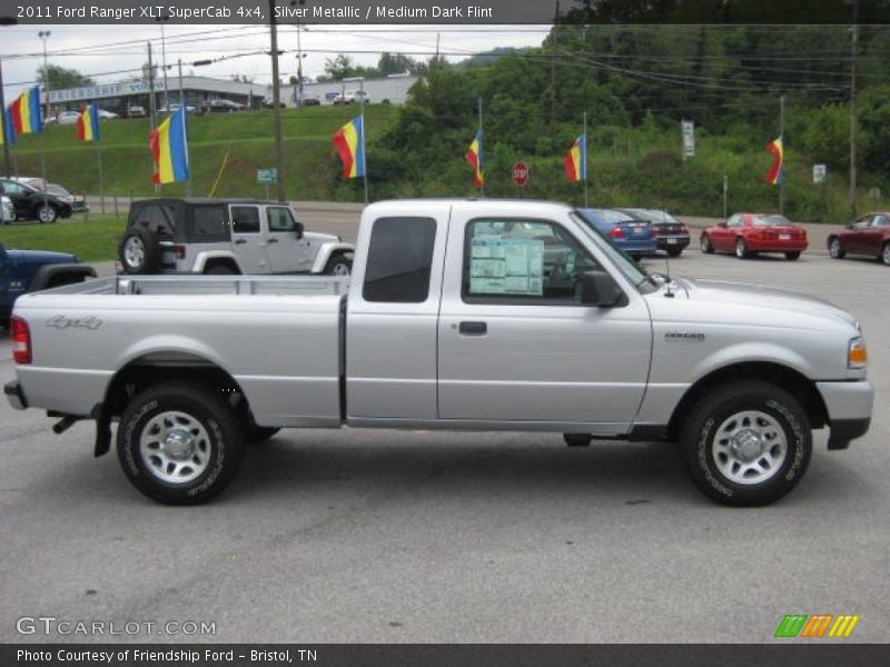 Silver Metallic / Medium Dark Flint 2011 Ford Ranger XLT SuperCab 4x4