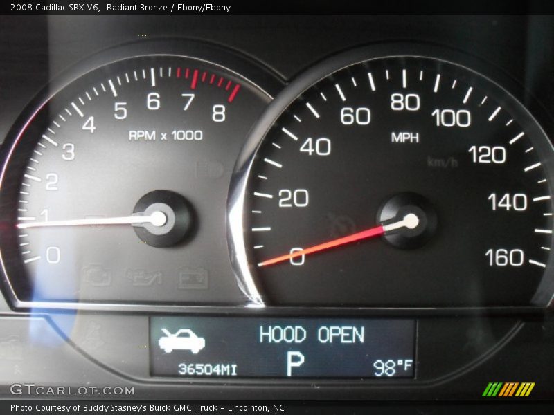 Radiant Bronze / Ebony/Ebony 2008 Cadillac SRX V6