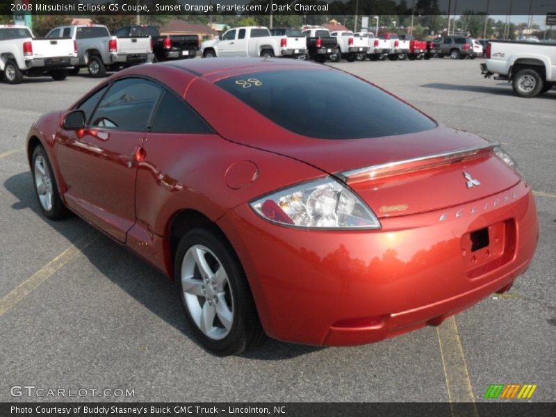 Sunset Orange Pearlescent / Dark Charcoal 2008 Mitsubishi Eclipse GS Coupe