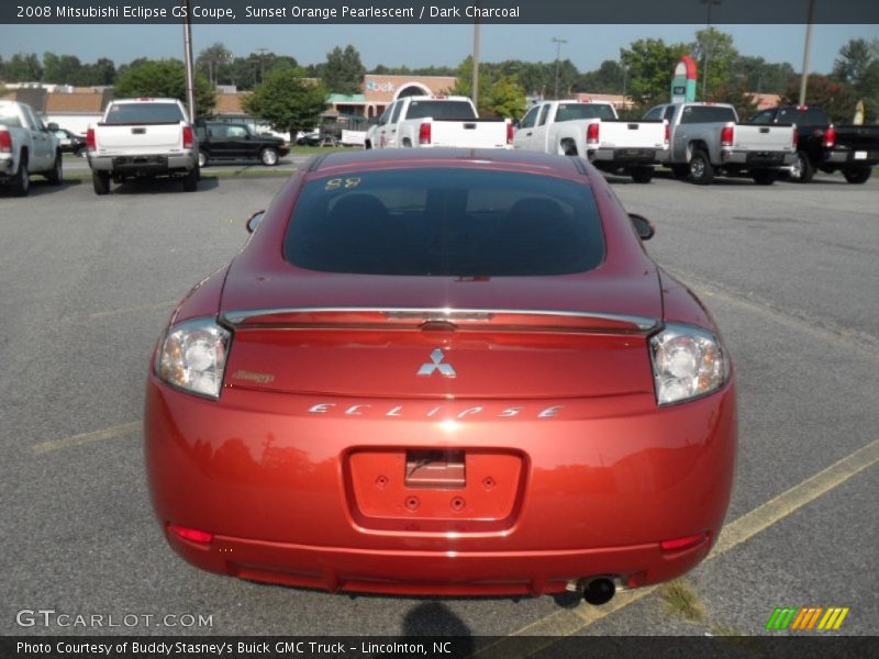 Sunset Orange Pearlescent / Dark Charcoal 2008 Mitsubishi Eclipse GS Coupe