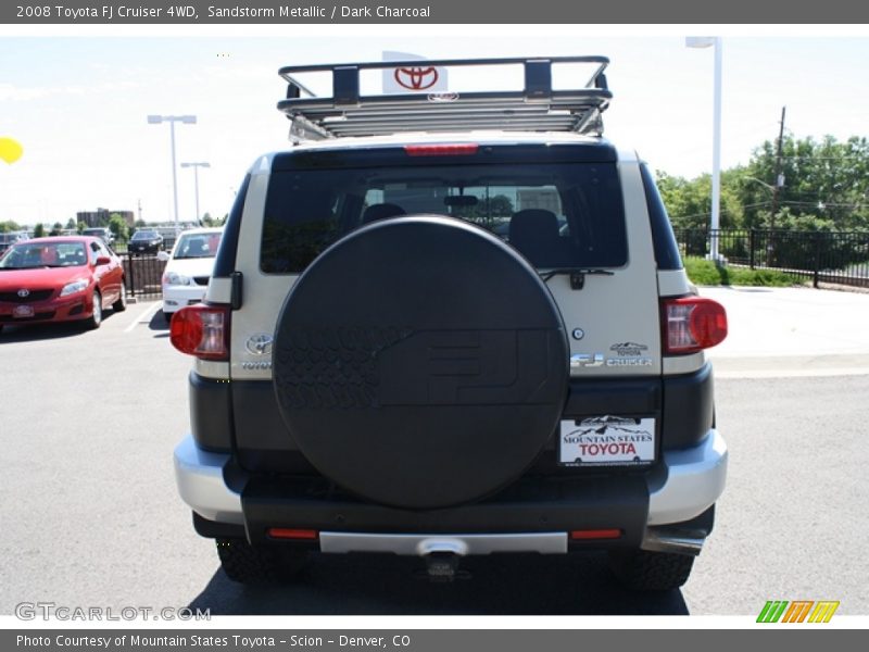 Sandstorm Metallic / Dark Charcoal 2008 Toyota FJ Cruiser 4WD