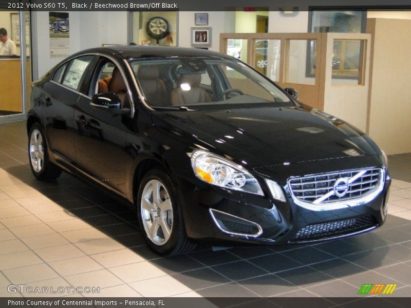 Black / Beechwood Brown/Off Black 2012 Volvo S60 T5