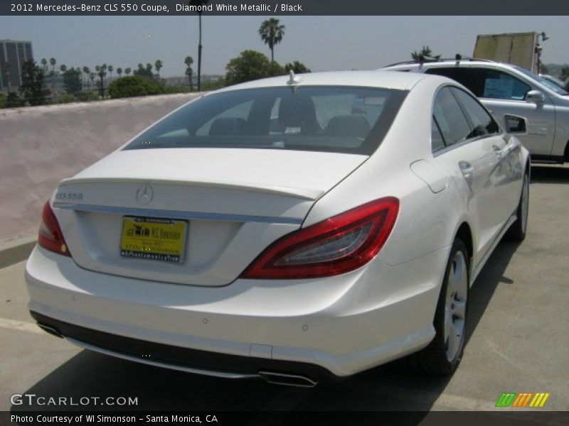 Diamond White Metallic / Black 2012 Mercedes-Benz CLS 550 Coupe