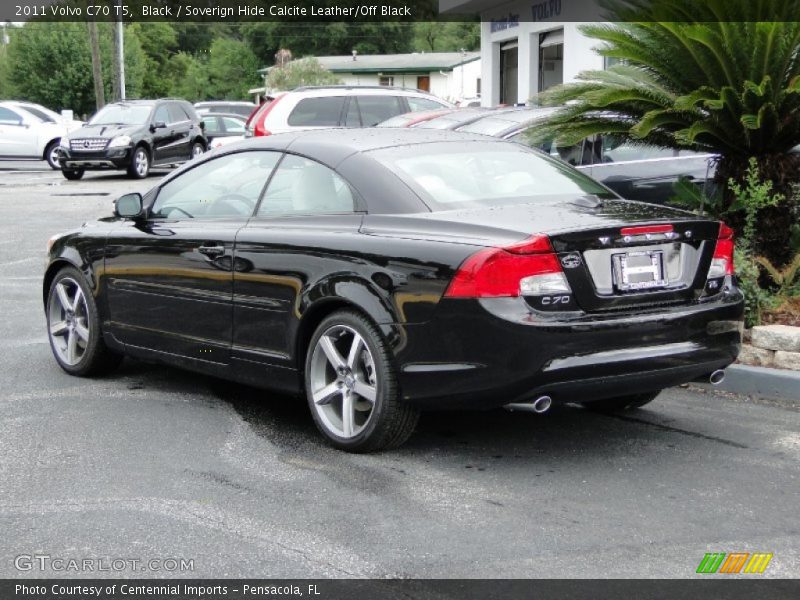 Black / Soverign Hide Calcite Leather/Off Black 2011 Volvo C70 T5