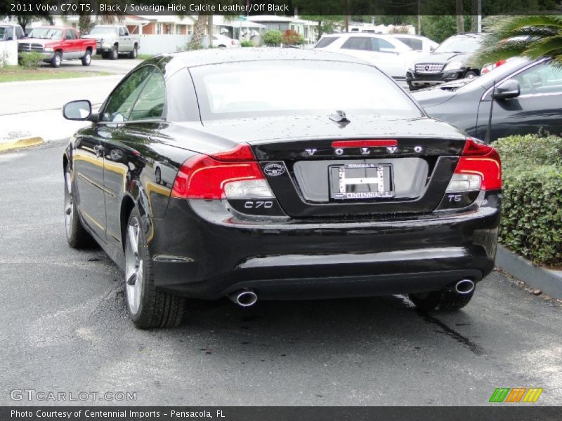 Black / Soverign Hide Calcite Leather/Off Black 2011 Volvo C70 T5