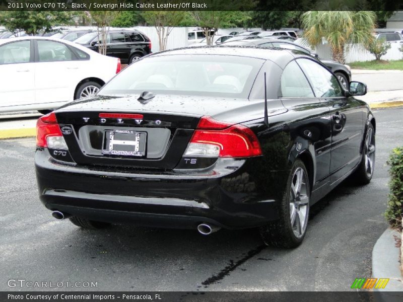 Black / Soverign Hide Calcite Leather/Off Black 2011 Volvo C70 T5