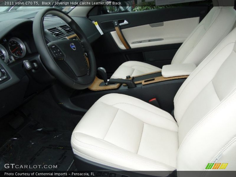  2011 C70 T5 Soverign Hide Calcite Leather/Off Black Interior