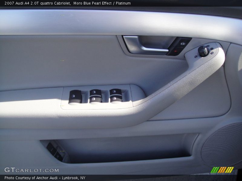 Moro Blue Pearl Effect / Platinum 2007 Audi A4 2.0T quattro Cabriolet