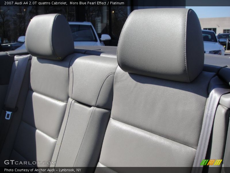 Moro Blue Pearl Effect / Platinum 2007 Audi A4 2.0T quattro Cabriolet