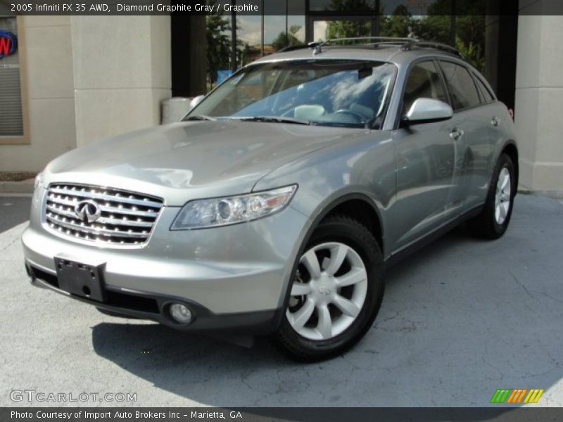 Diamond Graphite Gray / Graphite 2005 Infiniti FX 35 AWD
