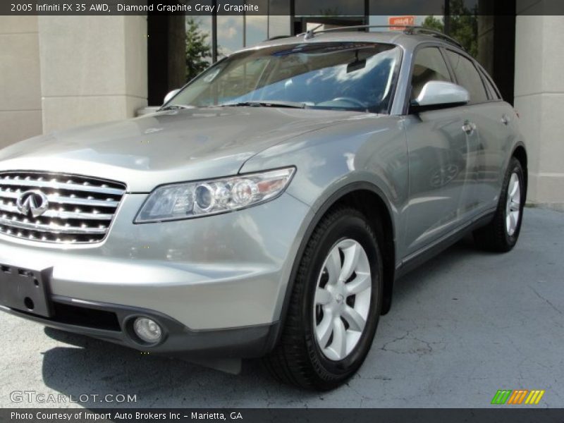 Diamond Graphite Gray / Graphite 2005 Infiniti FX 35 AWD