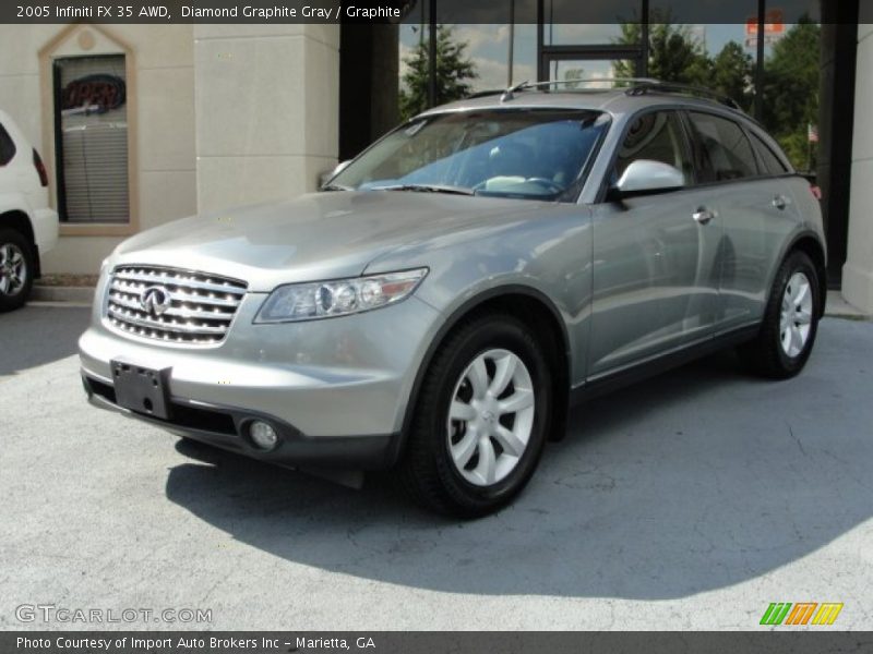 Diamond Graphite Gray / Graphite 2005 Infiniti FX 35 AWD