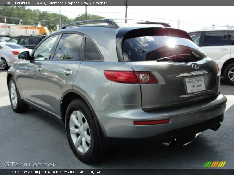 Diamond Graphite Gray / Graphite 2005 Infiniti FX 35 AWD