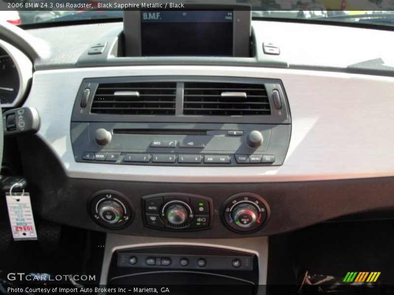 Black Sapphire Metallic / Black 2006 BMW Z4 3.0si Roadster