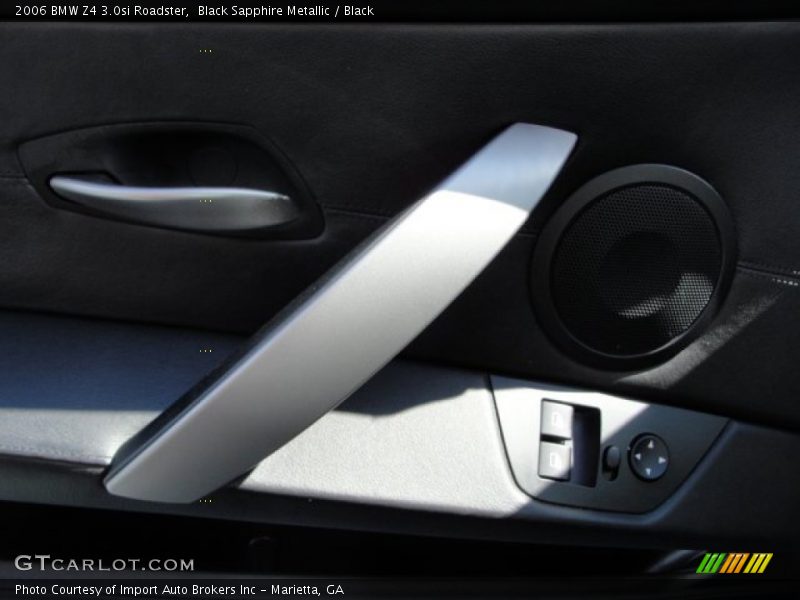 Black Sapphire Metallic / Black 2006 BMW Z4 3.0si Roadster
