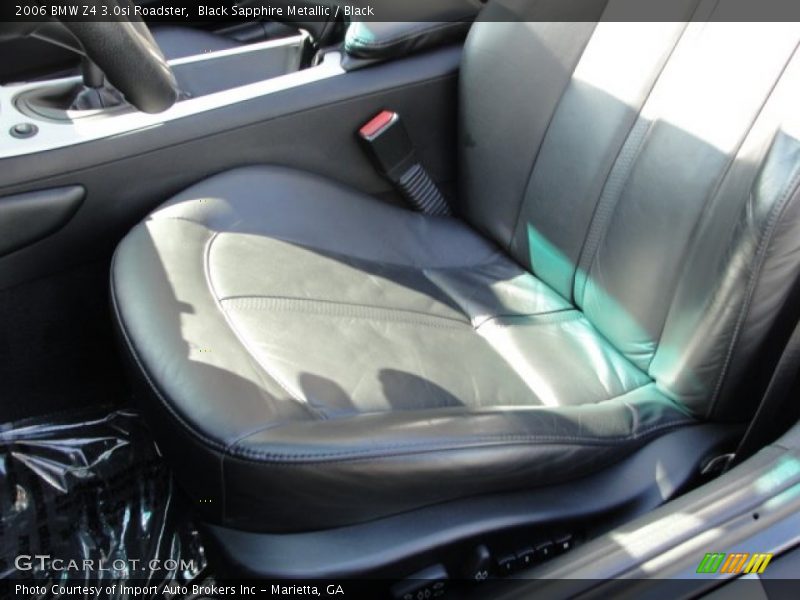 Black Sapphire Metallic / Black 2006 BMW Z4 3.0si Roadster